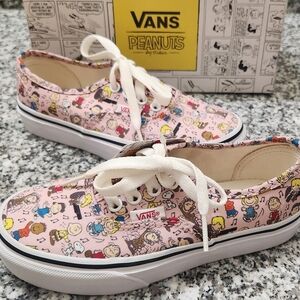 NEW RARE HTF Vans Peanuts Dance Party Shoes Girl Pink Sz 13 Snoopy Charlie Brown